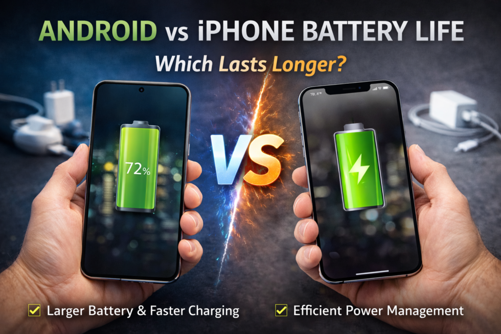 Android vs iPhone Battery Life