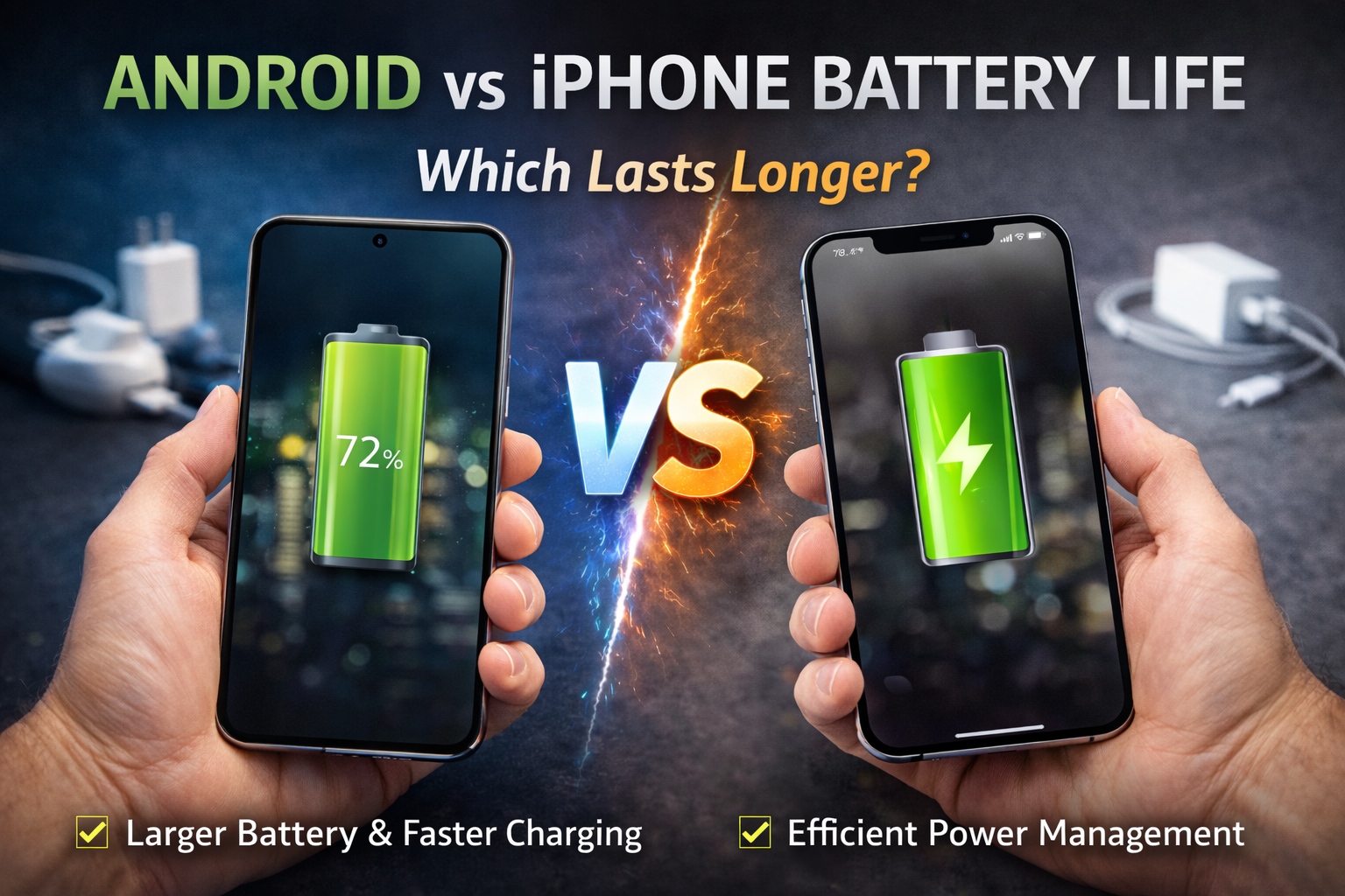Android vs iPhone Battery Life
