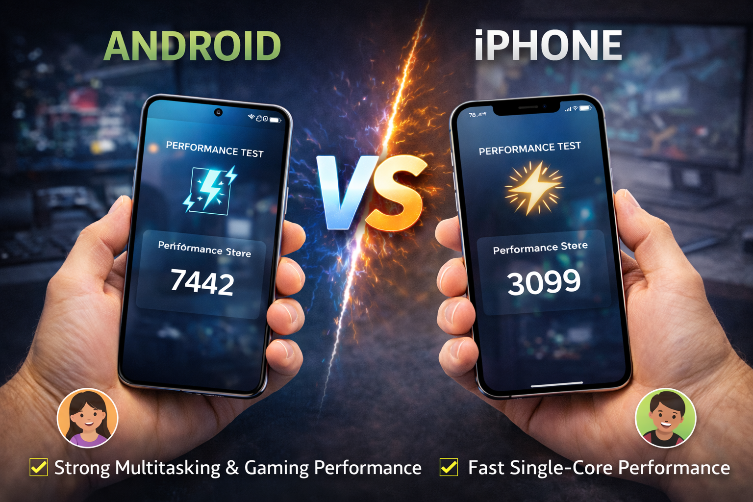 Android vs iPhone Speed Test