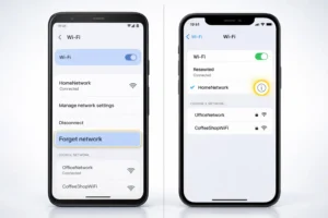 Phone WiFi Settings Screen