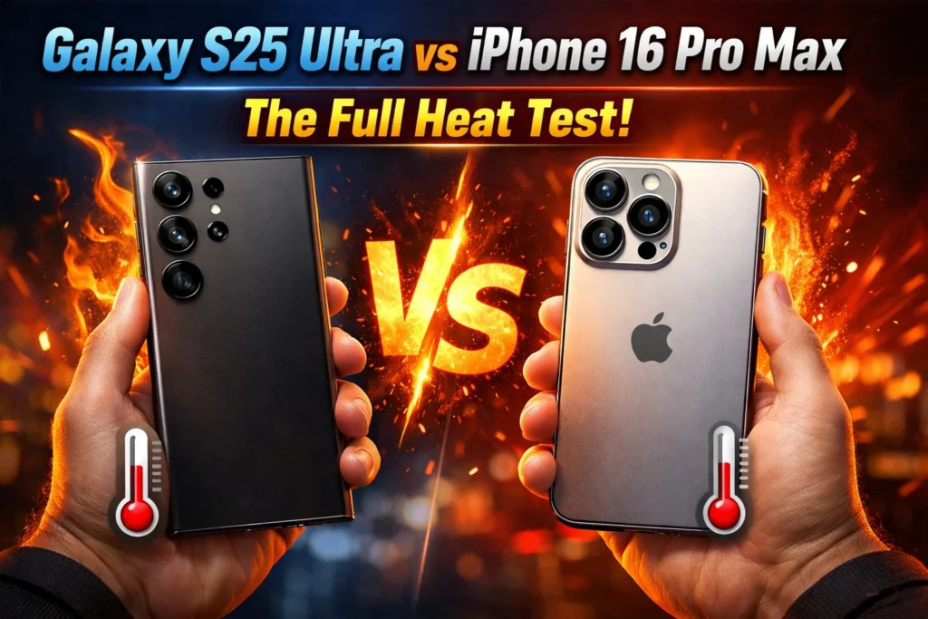 Galaxy S25 Ultra vs iPhone 16 Pro Max Heat Test (2026)