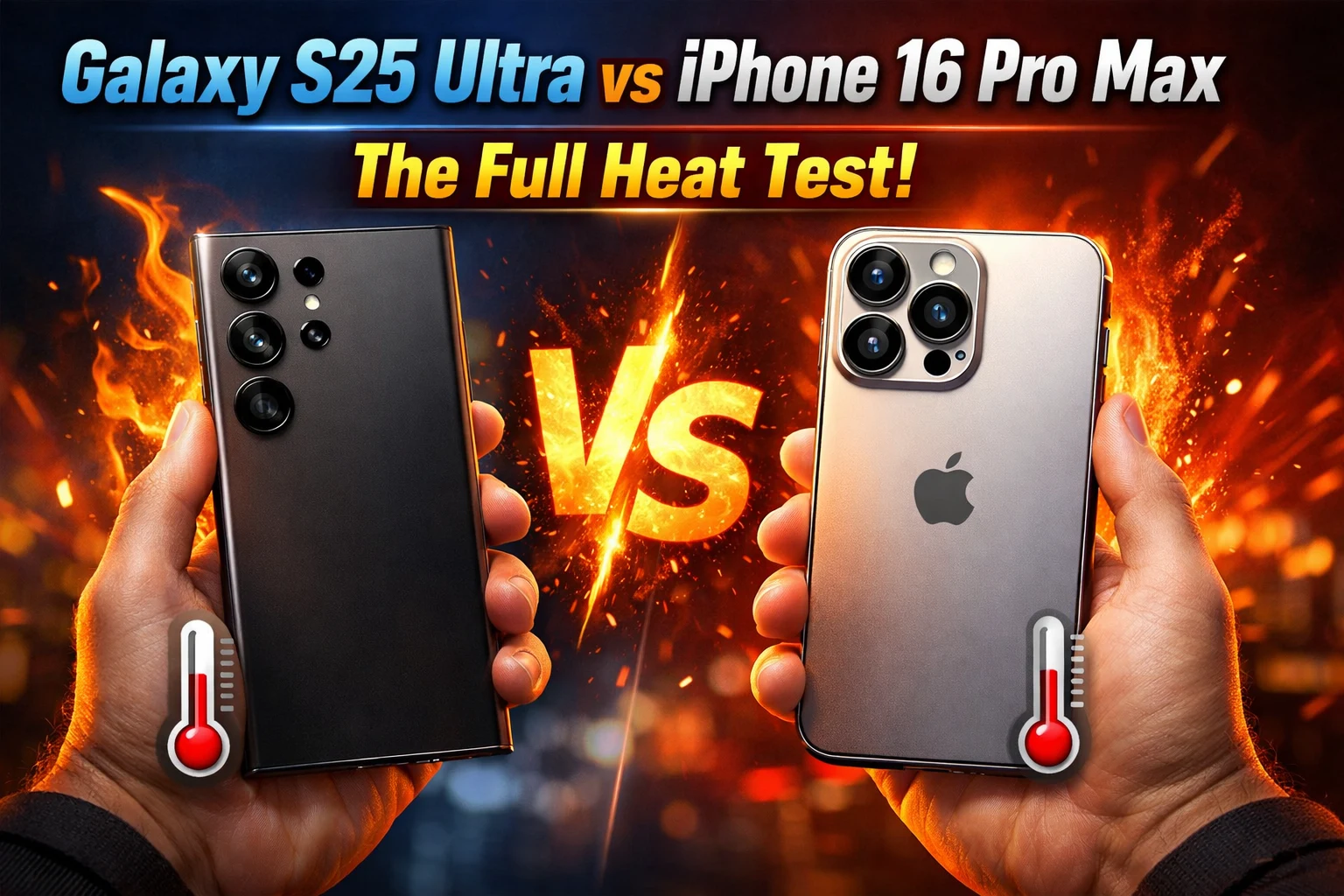 Galaxy S25 Ultra vs iPhone 16 Pro Max Heat Test (2026)