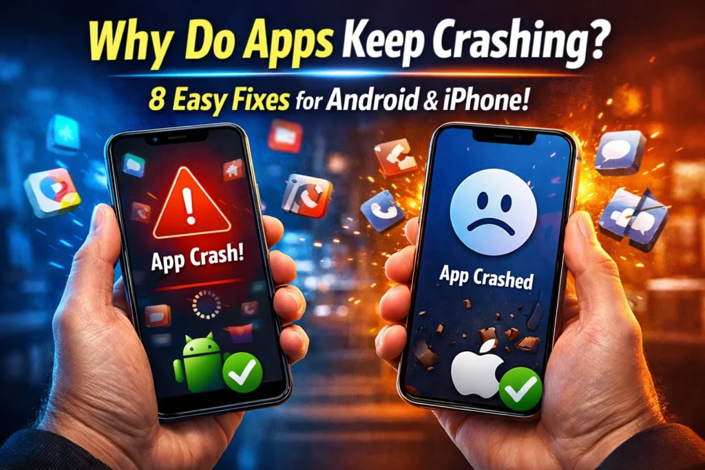 Why Do Apps Keep Crashing - 8 Fixes for Android & iPhone (2026)