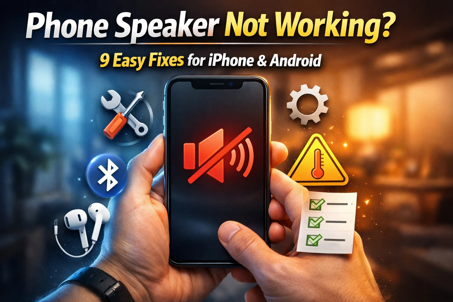 Why Is My Phone Speaker Not Working - 9 Real Fixes for iPhone and Android
