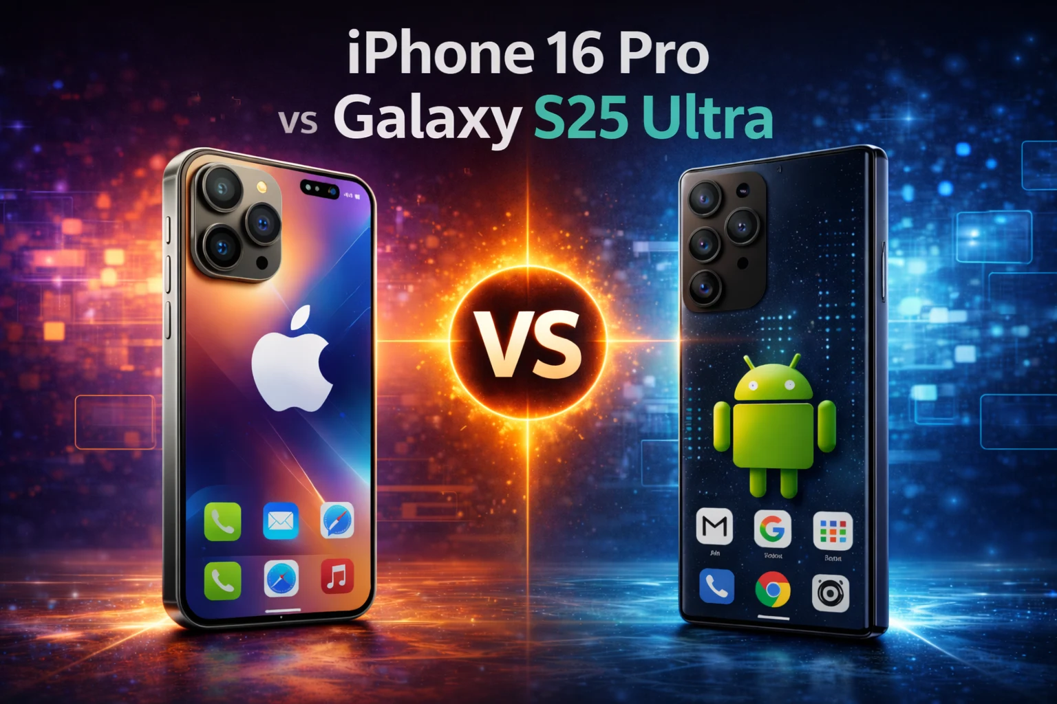 iPhone 16 Pro vs Samsung Galaxy S25 Ultra