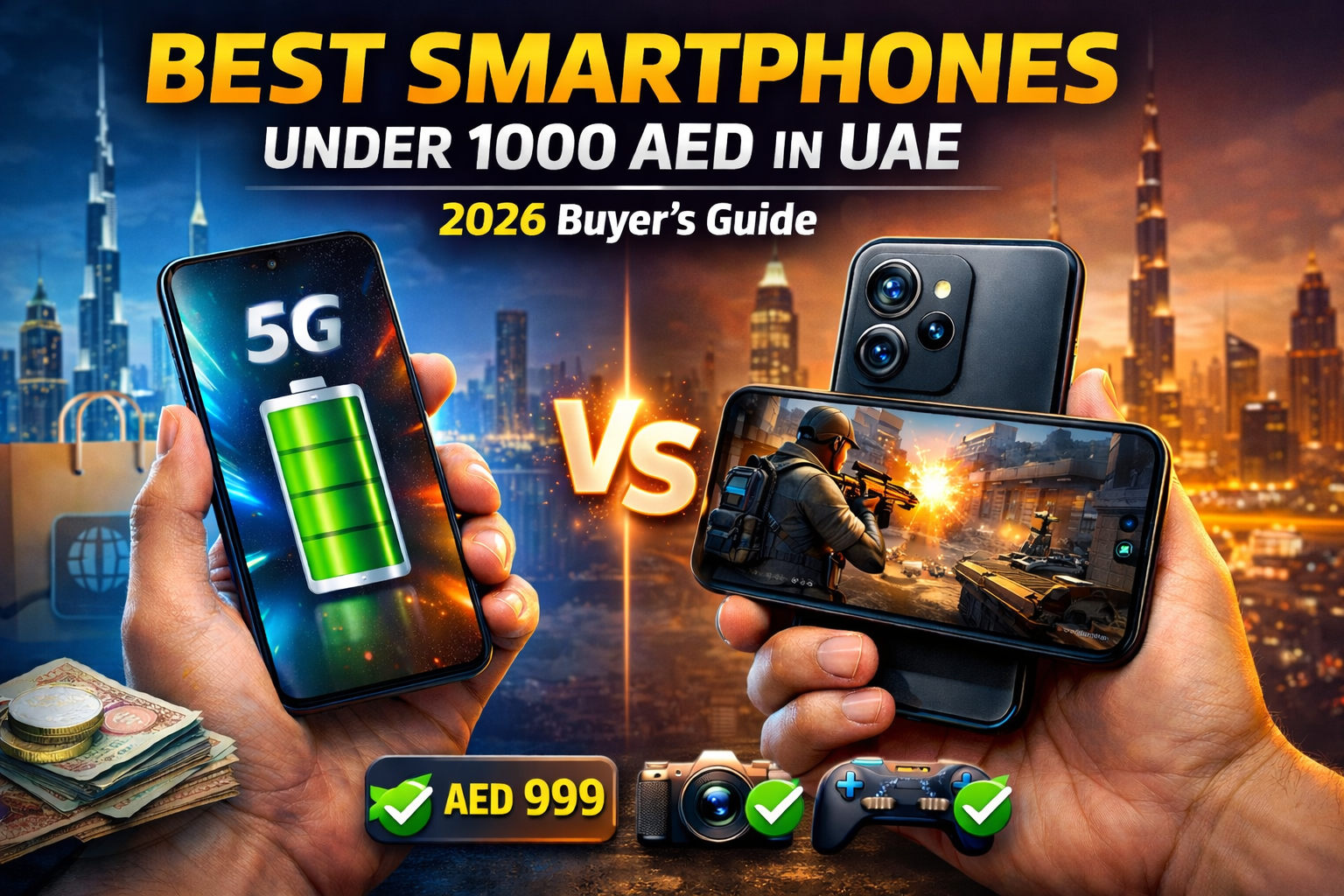 Best Smartphones Under 1000 AED in UAE - 2026 Buyer's Guide