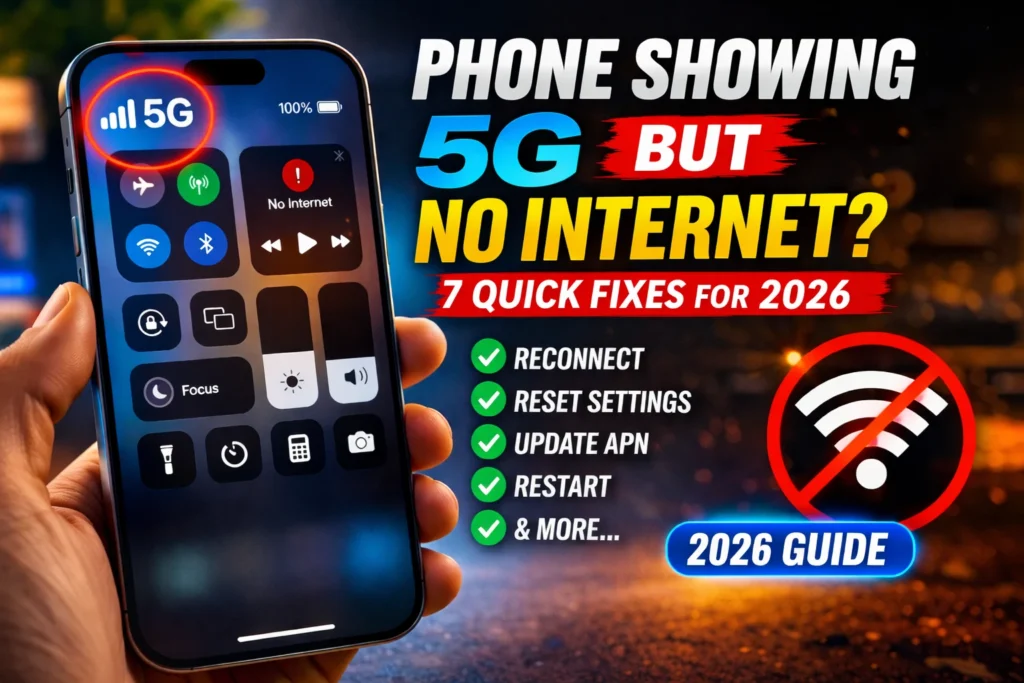 Phone Showing 5G But No Internet